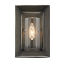  2073-1W GMT - Smyth 1 Light Wall Sconce in Gunmetal Bronze with Clear Glass